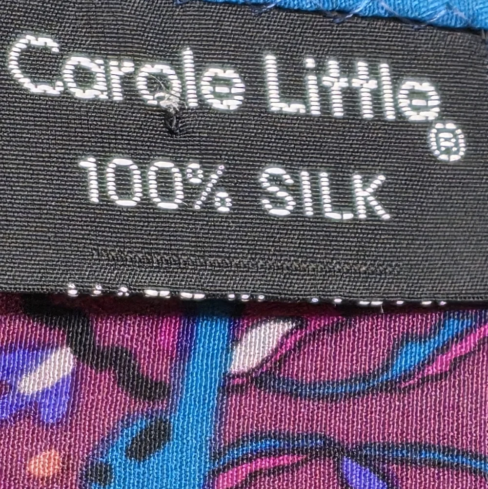 Carole Little Floral Boho Silk Oblong Scarf